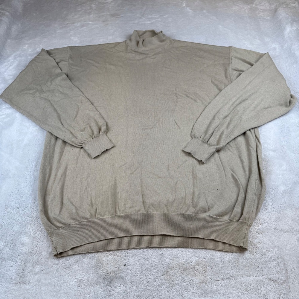 Murano‎ by Raffi Mens 2XT Turtleneck Sweater Long Sleeve Cotton Modal Knit
